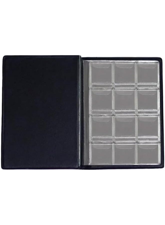 ماى سوق :ألبوم منظم العملات المعدنية العالمي بجيوب شفافة وغلاف جلدي فاخر - حافظة احترافية لهواة تجميع العملات - لون أخضر - Image 2